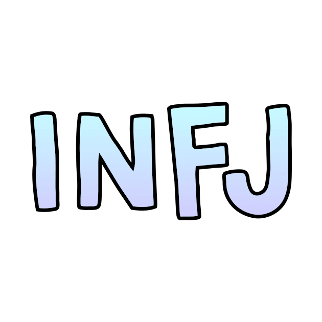 INFJ Gradient Cartoony Text by The MBTI Shop