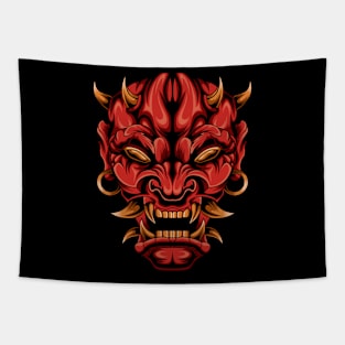 Oni Mask Tapestry