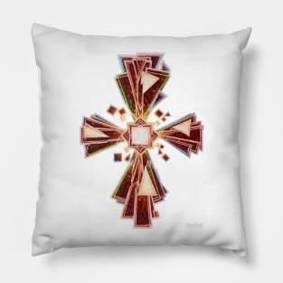 The Dark Abstract Cross Pillow