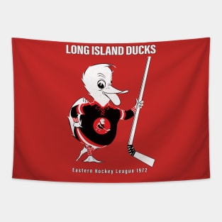 Defunct Long Island Ducks EHL Hockey 1972 Tapestry