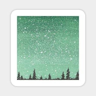 Green Nightsky Magnet