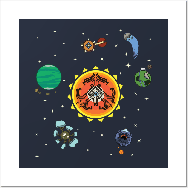 Outer Wilds Game Art Print Planets Poster Design 