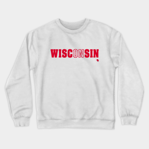 wisconsin badger crew neck sweatshirts