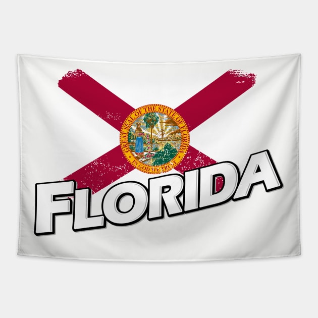 Florida flag Tapestry by PVVD