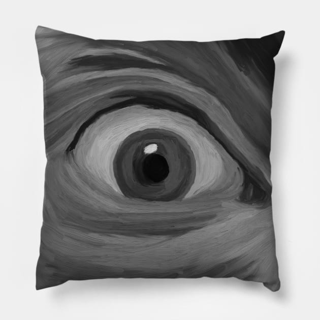 Terror in the eyes Pillow by Veralex