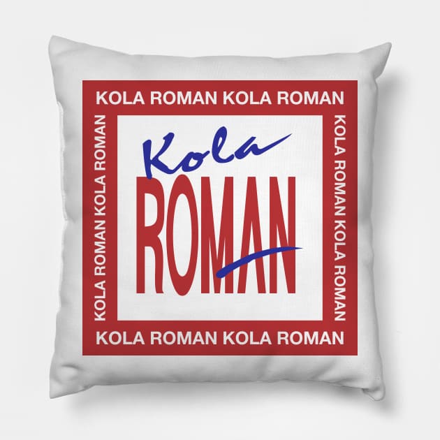 Kola Roman Colombia clean Pillow by dhaniboi