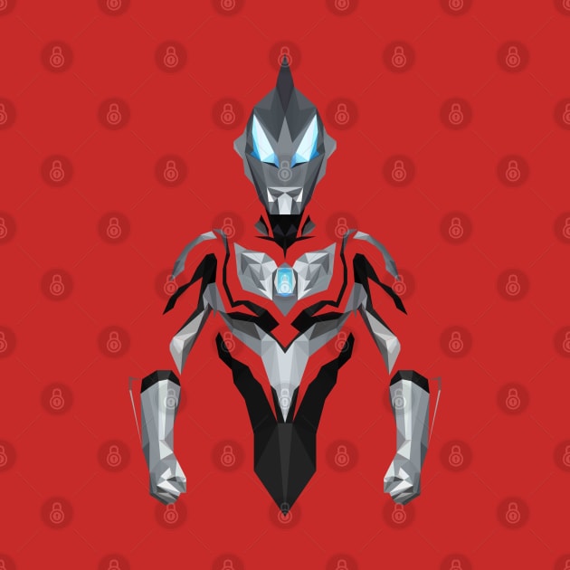 Ultraman Geed Primitive (Low Poly Style) by The Toku Verse