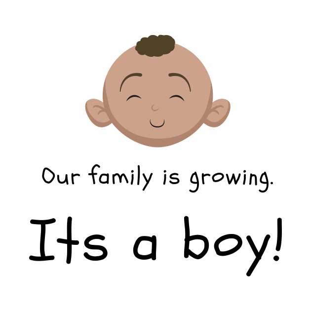 Love this 'Our family is growing. Its a boy' t-shirt! by Valdesigns