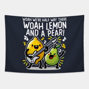 Half Way There Lemon and a Pear Tapestry