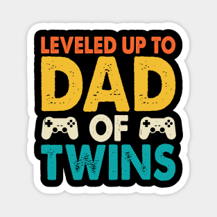 Leveled up to dad of twins Magnet