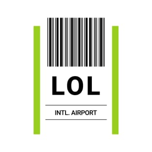 LOL Airport Baggage Label T-Shirt