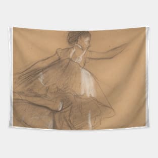 Dancer on Pointe by Edgar Degas Tapestry