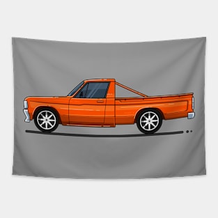 Orange Truck Tapestry