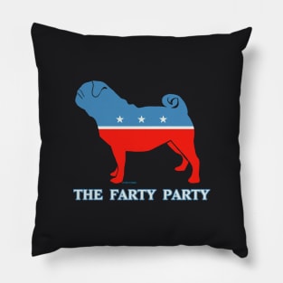 The Farty Party aka the Pug Party Pillow