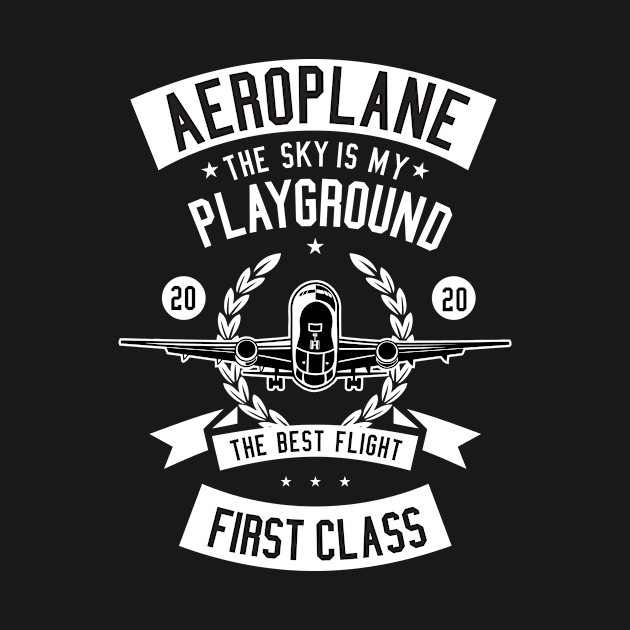 Aeroplane The Sky Is My Playground 2020 by teegear