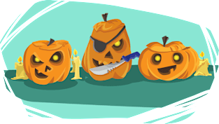 Sketchy Pumpkins Magnet