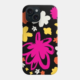 Cute Flowers - retro fun floral illustration Phone Case