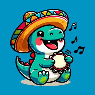 Cute Dino Singing T-Shirt