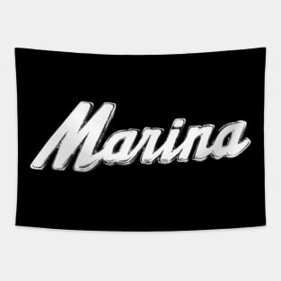 Morris Marina 1970s British classic car badge photo Tapestry