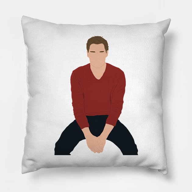 Dominic Sherwood #2 Pillow by hereidrawagain