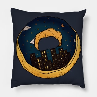 Skyscraper Donut Pillow