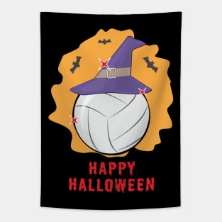 Happy Volleyball Halloween - Funny Tapestry