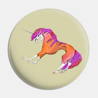 Fire Unicorn Pin