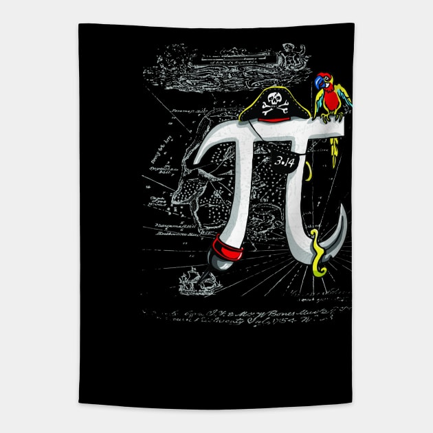 Pirate Pi Day Tapestry by Mudge