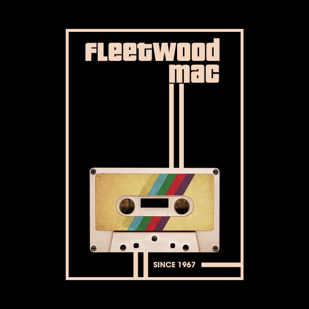 Fleetwood Mac Music Retro Cassette Tape by Computer Science