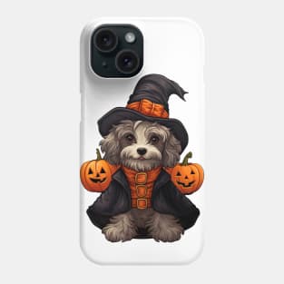 Halloween puppy Dog witch Phone Case