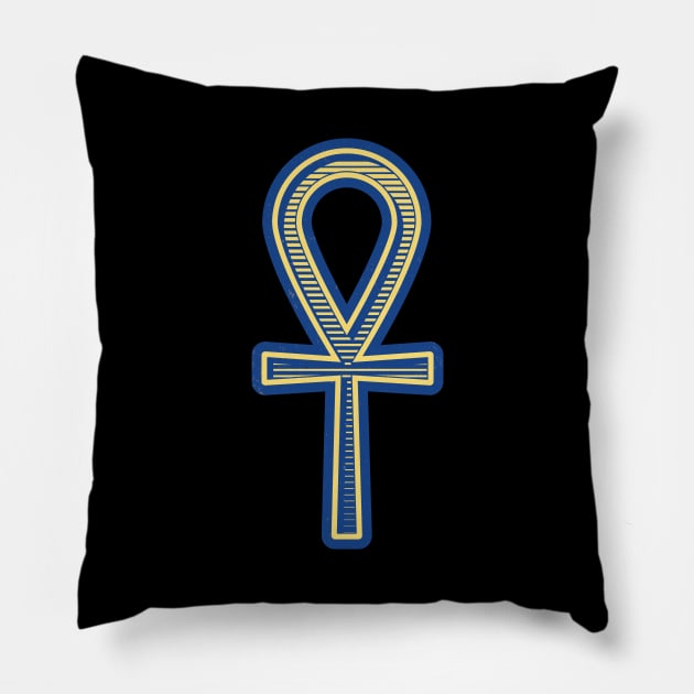 Ancient Egypt Ankh Life Pillow by The History of Egypt Podcast