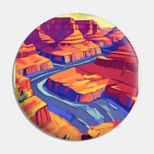 fauvism art of grand canyon usa 3 Pin