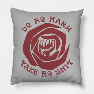 Do No Harm Take No Shit Pillow