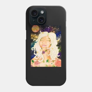 Virgo Astrological Sign Space Portrait Phone Case