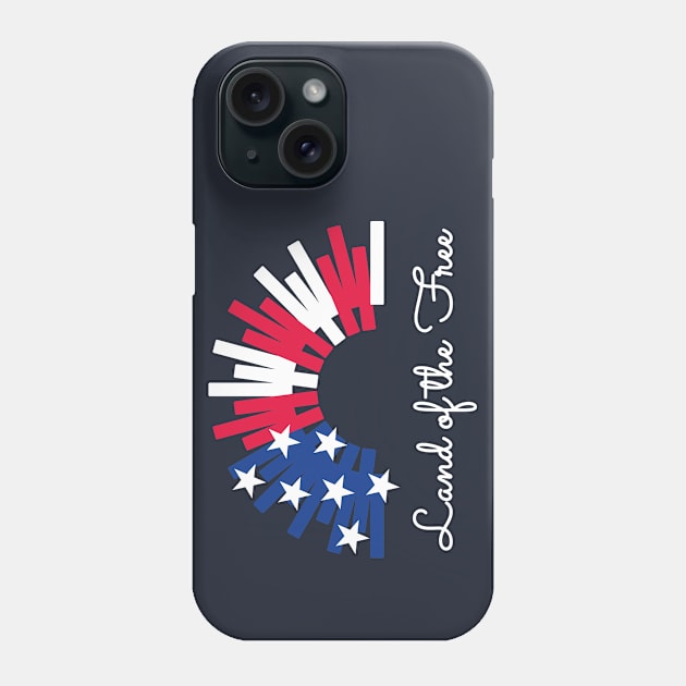 Star Spangled Land of the Free Phone Case by B A Y S T A L T