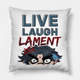 Live Laugh Lament (Xiao Genshin Impact) Pillow