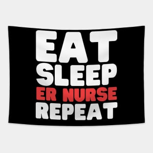 Eat Sleep ER Nurse Repeat Tapestry