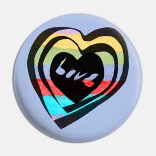 Valentine Cutout Hearts: Love Pin