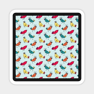 Colorful Little Birds Magnet