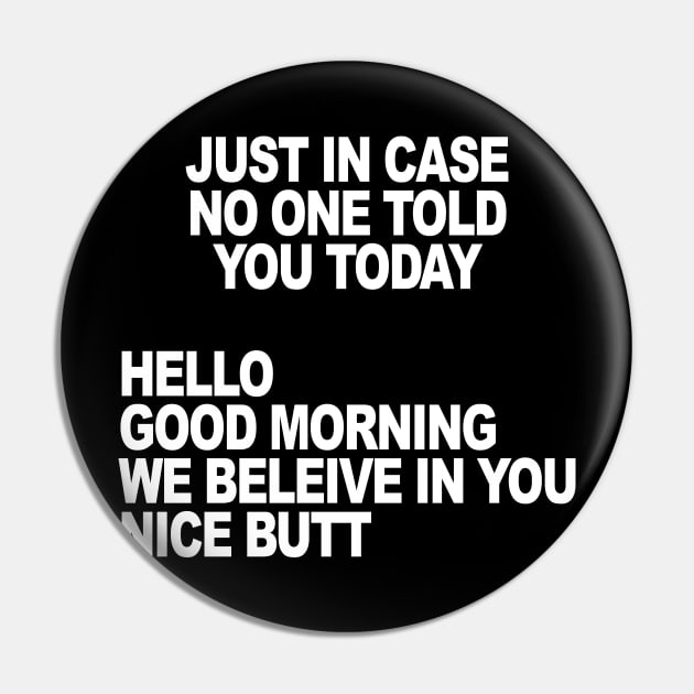 JUST IN CASE Pin by TheCosmicTradingPost