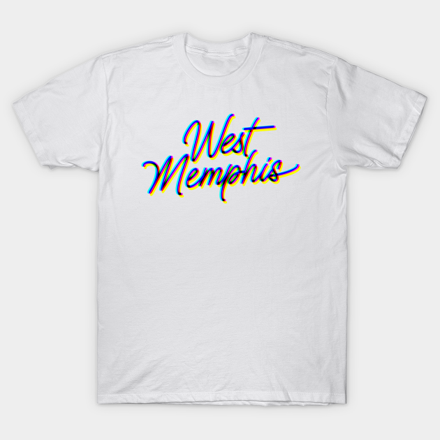 Discover West Memphis -3-D Script - Arkansas - T-Shirt