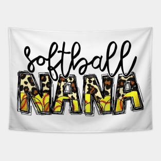 Softball Nana Leopard   Softball Nana Tapestry