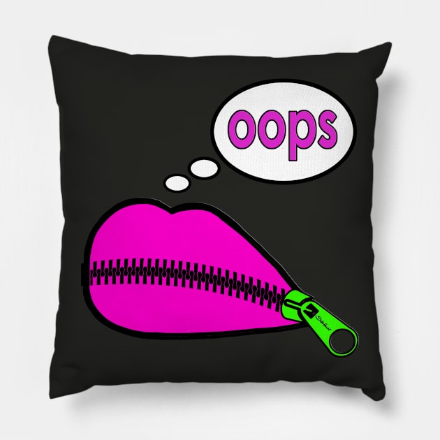 oops Pillow by StefanStettner