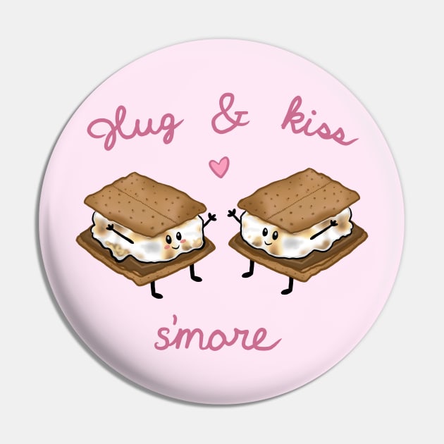 Hug and Kiss S'more Pin by RoserinArt