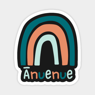 ānuenue rainbow. ʻōlelo hawaiʻi. hawaiian language. ʻōlelo vocabulary terms. hawaii sayings Magnet