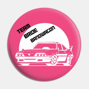 Team Bride Bandwagon Pin