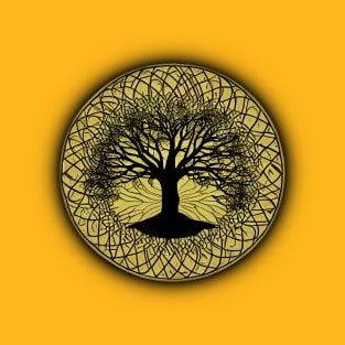 Tree of Life Circle Yellow T-Shirt