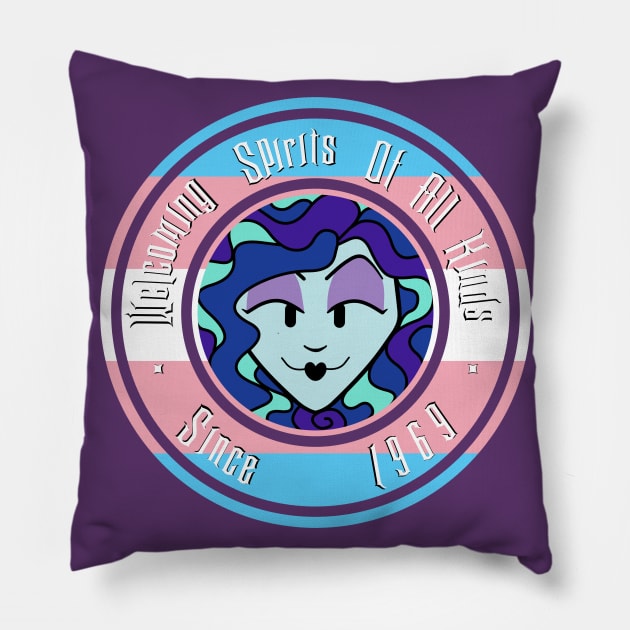 HM Love: Trans Pride Pillow by SteampunkSeahorse