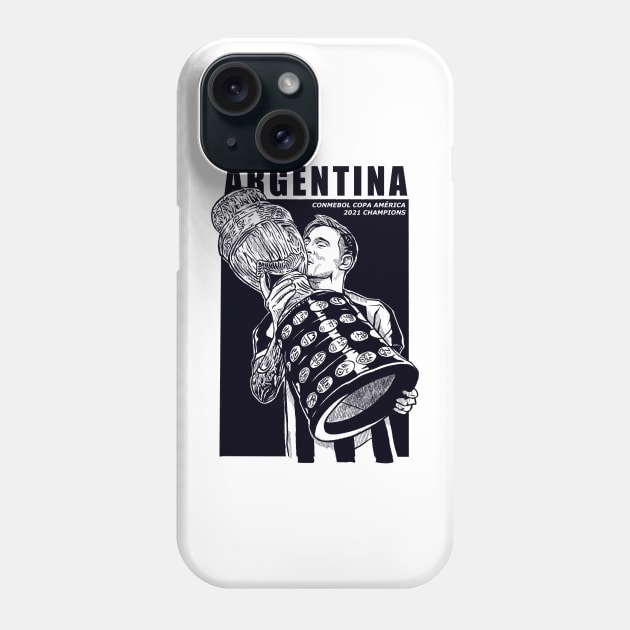 Argentina, copa america winner Phone Case by BAJAJU