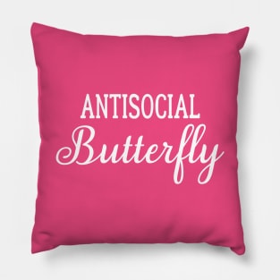 Antisocial Butterfly Pillow